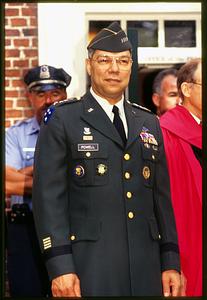 Cambridge, MA Harvard U 1993: Gen. Colin Powell at commencement