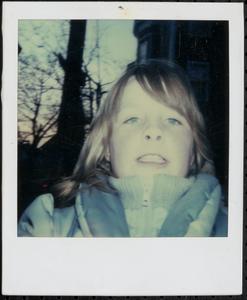 Close-up of a girl outside