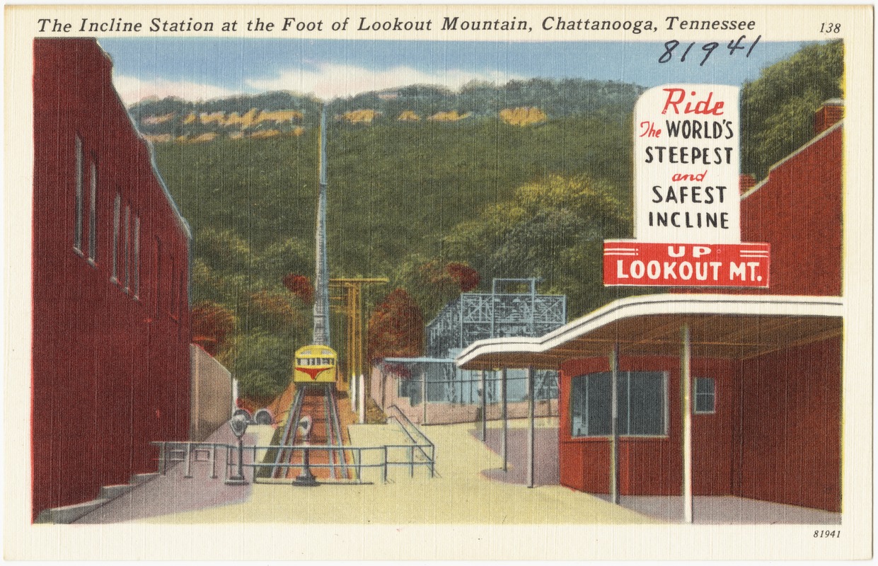The Incline Station at the foot of Lookout Mountain, Chattanooga, Tennessee
