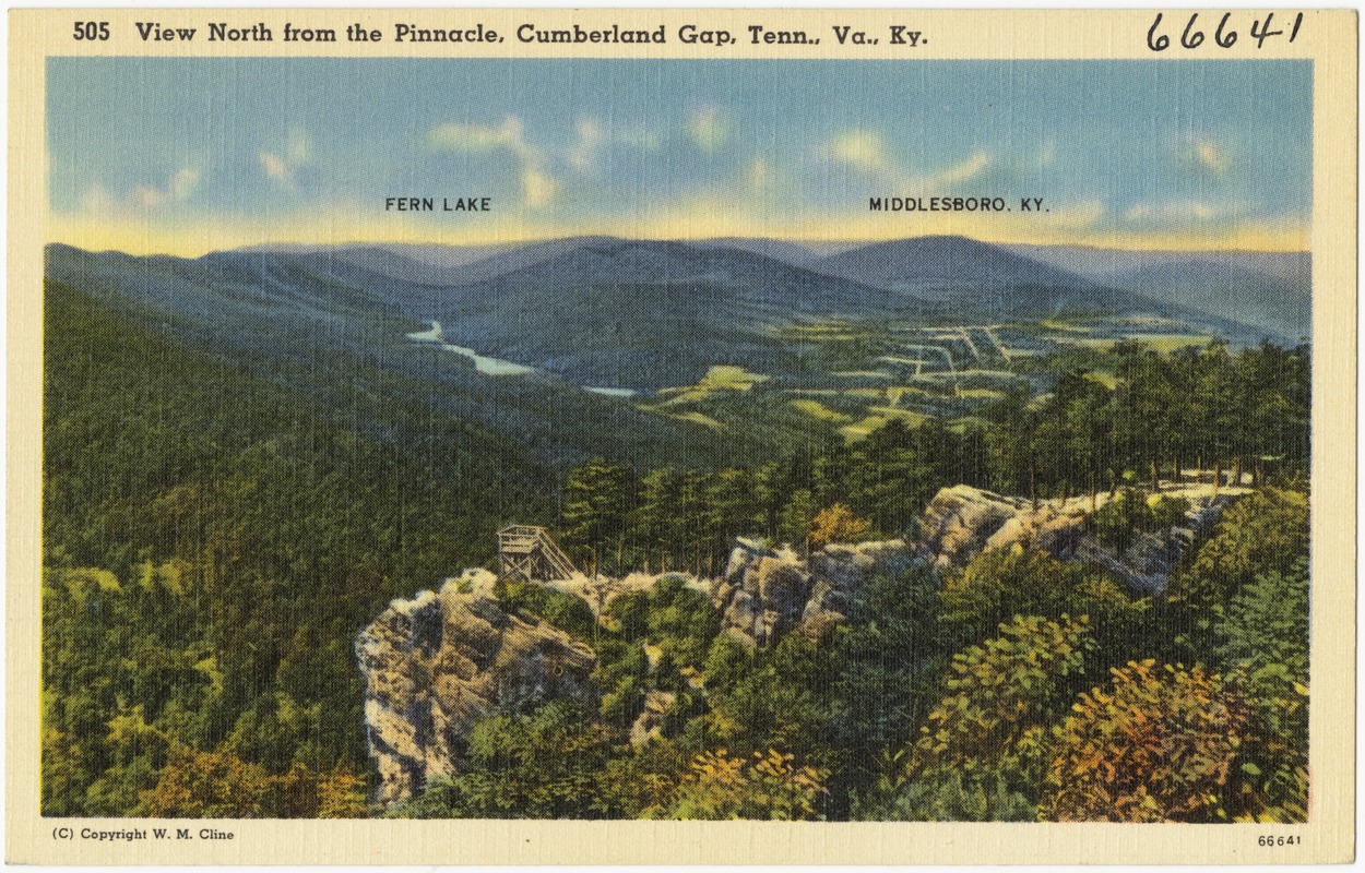 View north from the Pinnacle, Cumberland Gap, Tenn., Va., Ky.