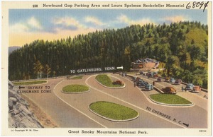Newfound Gap parking area and Laura Spelman Rockefeller Memorial, Great Smoky Mountains National Park