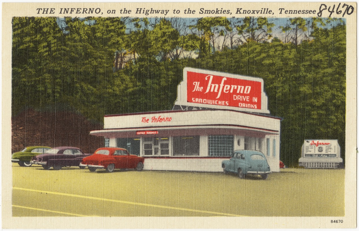 The Inferno, on the Highway to the Smokies, Knoxville, Tennessee