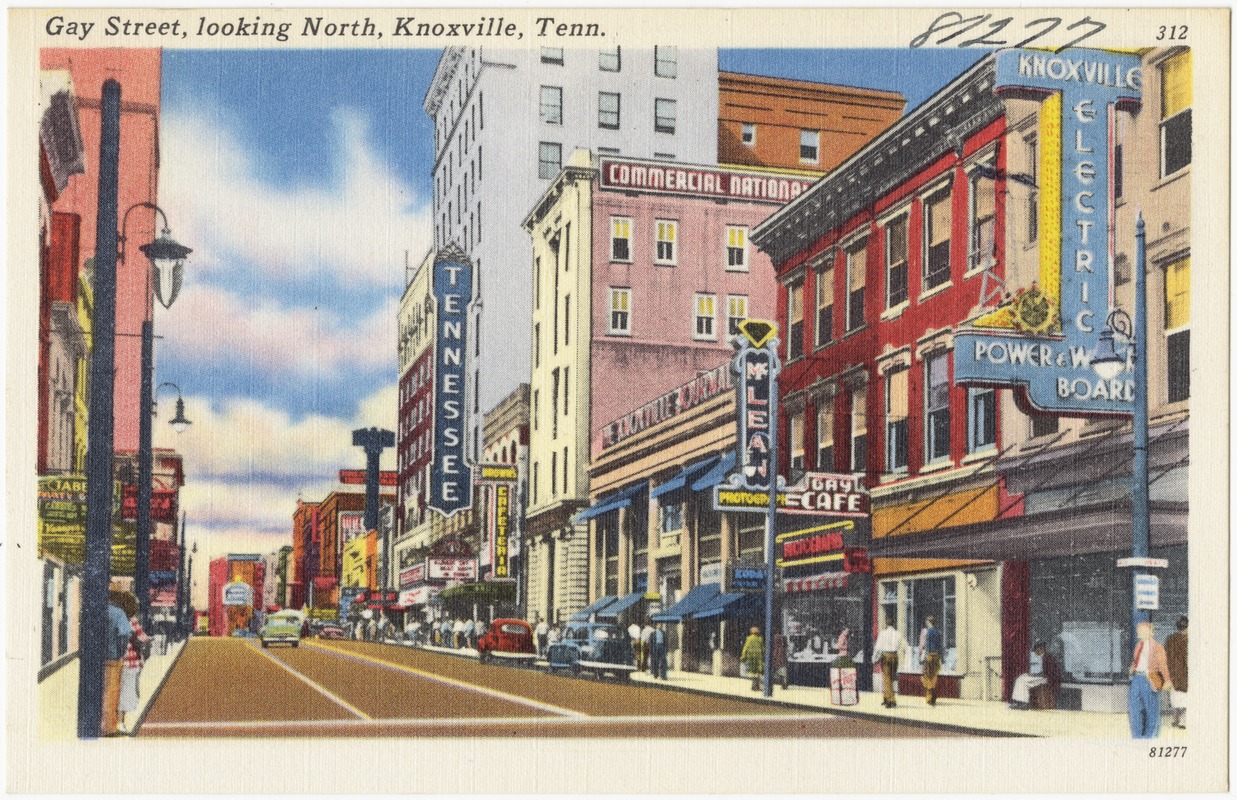 Gay Street, looking north, Knoxville, Tenn.