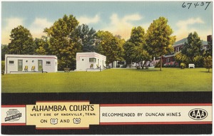 Alhambra Court, west of Knoxville, Tenn., on U.S. 11 and 70