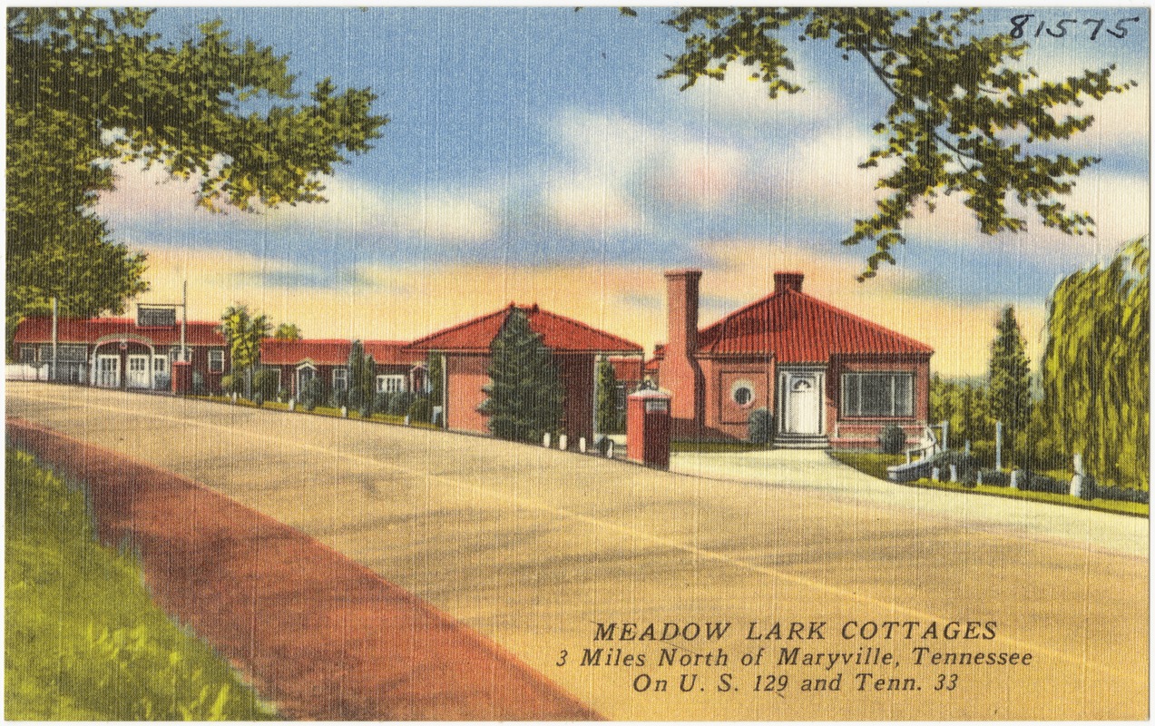 Meadow Lark Cottages, 3 miles north of Maryville, Tennessee, on U.S. 129 and Tenn. 33
