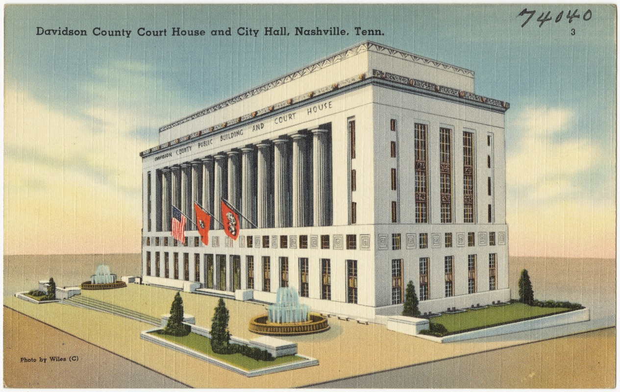 Davidson County Court House and City Hall, Nashville, Tenn.