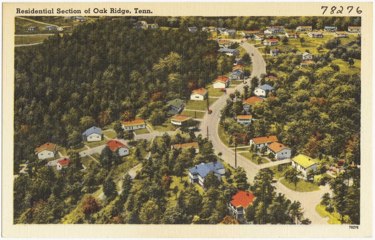 Residential section of Oak Ridge, Tenn.