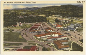 Air view of town site, Oak Ridge, Tenn.