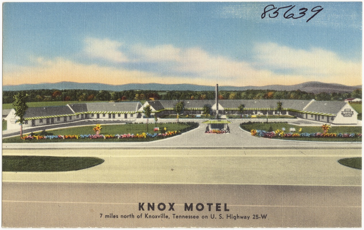 Knox Motel, 7 miles north of Knoxville, Tennessee, on U.S. Highway 25-W