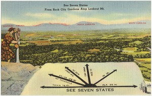 See seven states from Point Lookout, Lookout Mountain, Tenn.