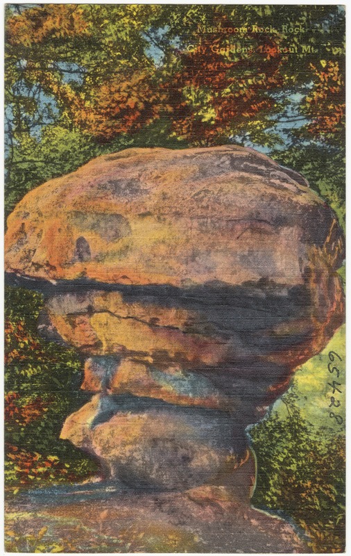 Mushroom Rock, Rock City Gardens, Lookout Mt.