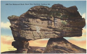 1000 Ton Balanced Rock, Rock City Gardens, Lookout Mt.