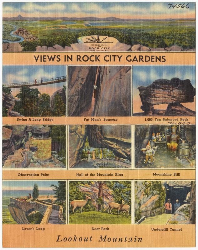 Views in Rock City Gardens, Lookout Mountain