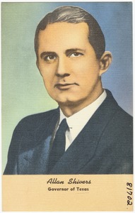 Allan Shivers, Governor of Texas