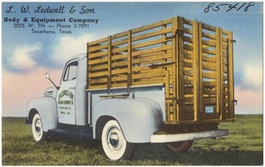 L. W. Ledwell & Son Body & Equipment Company, 2025 W. 7th, Texarkana, Texas