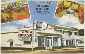 Two States Coffee Shop, Texarkana, U. S. A., hyws. 67 and 59