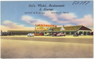 Vol's Motel, Restaurant & Lounge, Hi-Way 60 & 66 east, Amarillo, Texas