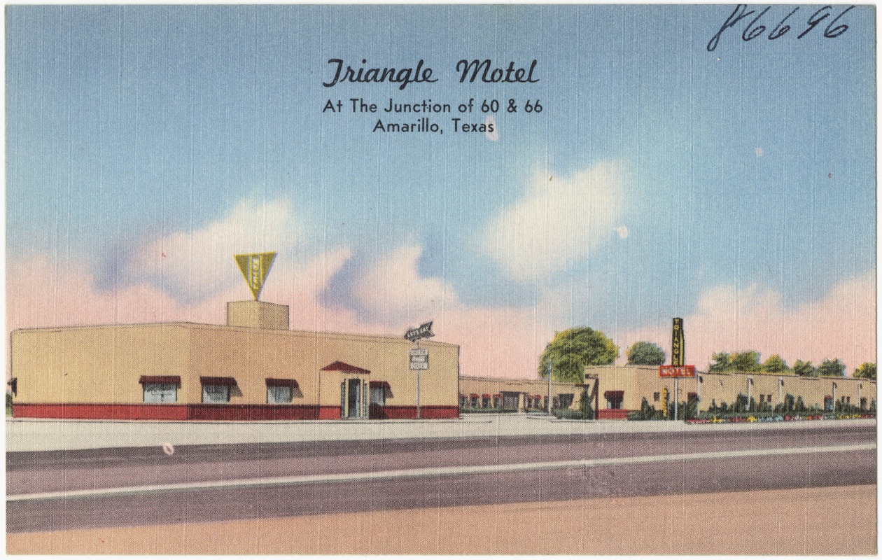 Triangle Motel, at the Junction of 60 & 66, Amarillo, Texas