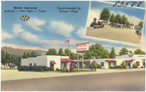 Motel Caravan, Anthony -- New Mex. -- Texas