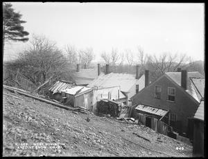 Wachusett Reservoir, Antoine Snow's house, on the north side of East Main Street, opposite the Park, from the northwest, near Cross Street, West Boylston, Mass., Dec. 5, 1896