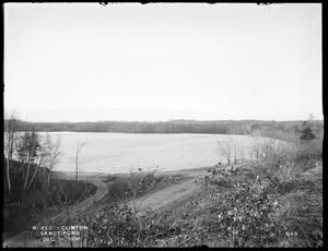 Wachusett Reservoir, Sandy Pond, from the northeast, near road to Boylston, Clinton, Mass., Dec. 10, 1896