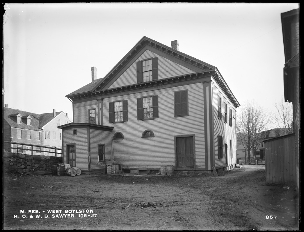 Wachusett Reservoir, H. O. & W. B. Sawyer's Store, Corner Of Prospect ...