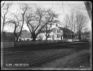 Wachusett Reservoir, Dorinda D. Winter's house, on the south side of East Main Street, nearly opposite Fletcher Street, from the east in East Main Street, West Boylston, Mass., Dec. 14, 1896