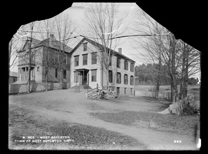 Wachusett Reservoir, Town of West Boylston, schoolhouse, on the north side of East Main Street, from the south in East Main Street, West Boylston, Mass., Dec. 15, 1896