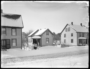 Wachusett Reservoir, Antoine Geradin's house, on the west side of North Main Street, from the east in North Main Street, West Boylston, Mass., Dec. 17, 1896