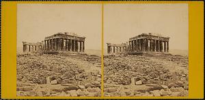 Athens - The Acropolis, the summit crowned with the Parthenon