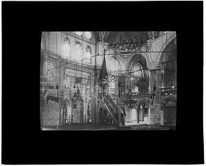 Turkey. Constantinople. Interior of Mosque of Rustem Pasha