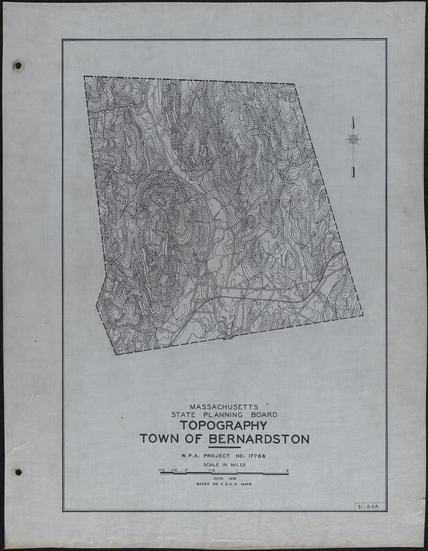 Topography Town of Bernardston Digital Commonwealth