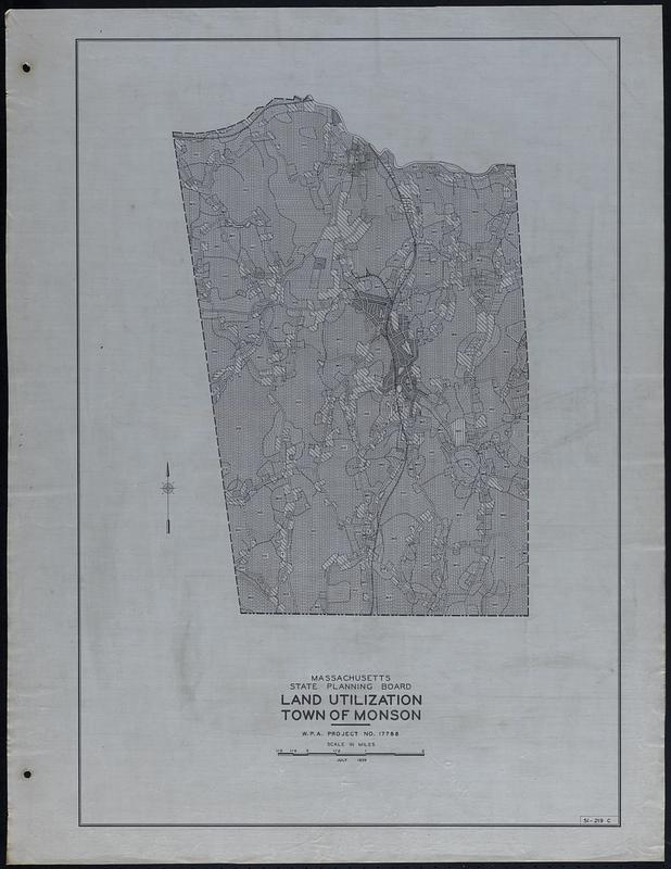 Land Utilization Town of Monson Digital Commonwealth