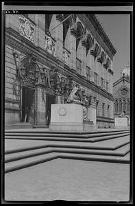 Facade of the Public Library, Boston