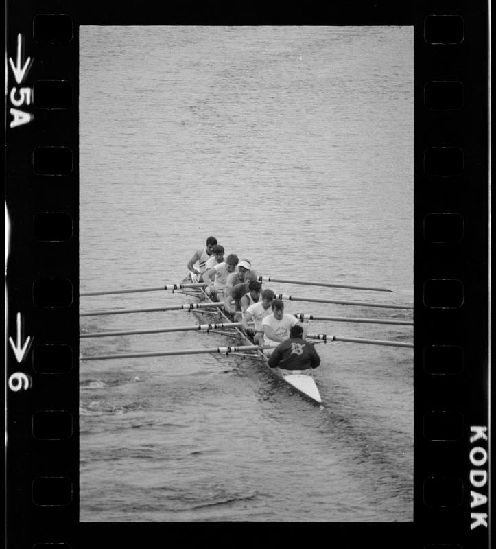 College crews on Charles River, Boston