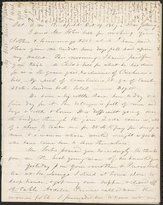 Letter from Zadoc Long to John D. Long, October 19, 1867