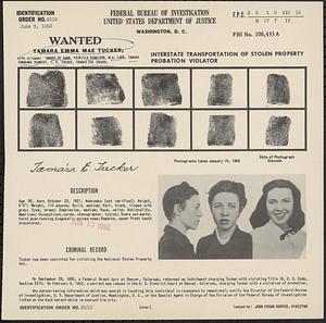 Wanted, Tamara Emma Mae Tucker