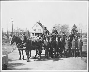 Fire department. Horse-drawn equipment