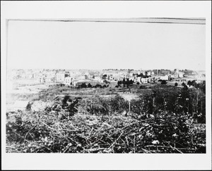 Needham looking west from foot of Warren Street