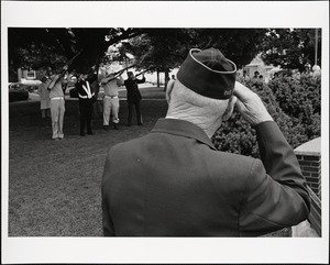 Memorial Day salute on common