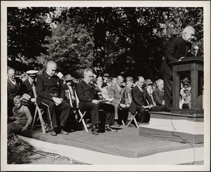 Ceremony unveiling of Armed Forces Honor Roll