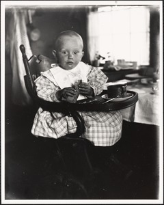 Baby in highchair