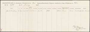 Civil War recruits for the new regiment transferred to Salem, MA