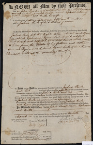 Deed of property in Truro sold to Joshua Rich of Truro by John Darling, Temperance Darling (wife of John), Ephraim Avery, and Ruth Avery (wife of Ephraim) of Wellfleet