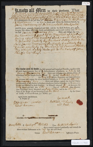 Deed of property in Barnstable sold to James Hathaway of Barnstable by Bethiah Lewis of Barnstable