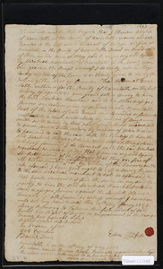 Deed of property in Barnstable sold to Hezekiah Marchant Jr. of Barnstable by Ebenezer Bodfish of Barnstable