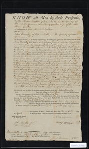 Deed of property in Barnstable sold to John Bursley of Barnstable by Abram (Abraham?) Crocker and Mary Crocker of Barnstable