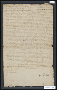 Deed of property in Barnstable sold to Mathew Meigs and Jonathan Meigs of Sandwich by Hannah Handy, Ralph Meigs, David Fish, and Joshua Backus of Sandwich, Barnstable