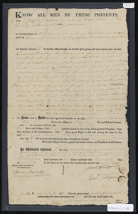 Deed of property in Barnstable sold to Lemuel Bursley of Barnstable by Joseph Goodspeed Jr. of Barnstable