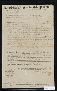 Deed of property in Brewster sold to Elkanah Snow of Orleans by John Crosby of Brewster